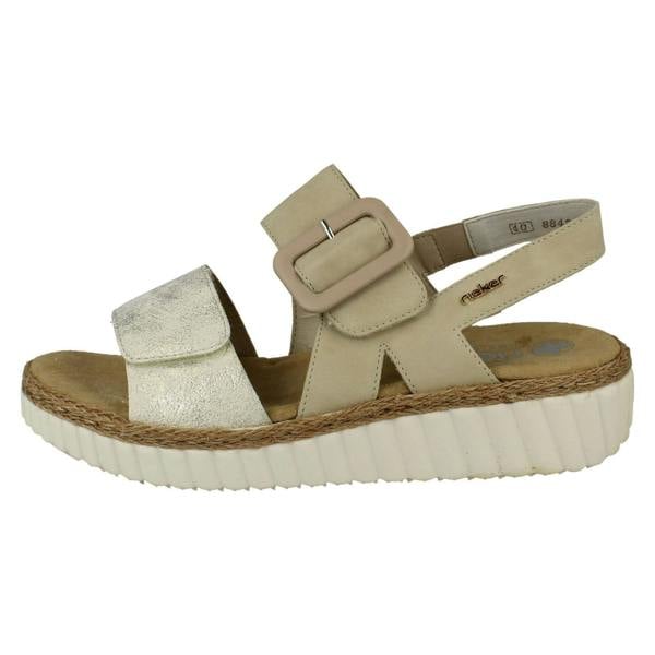 Rieker Ladies Rieker Extra Wide Fit Buckle Detailed Summer Sandals 69260