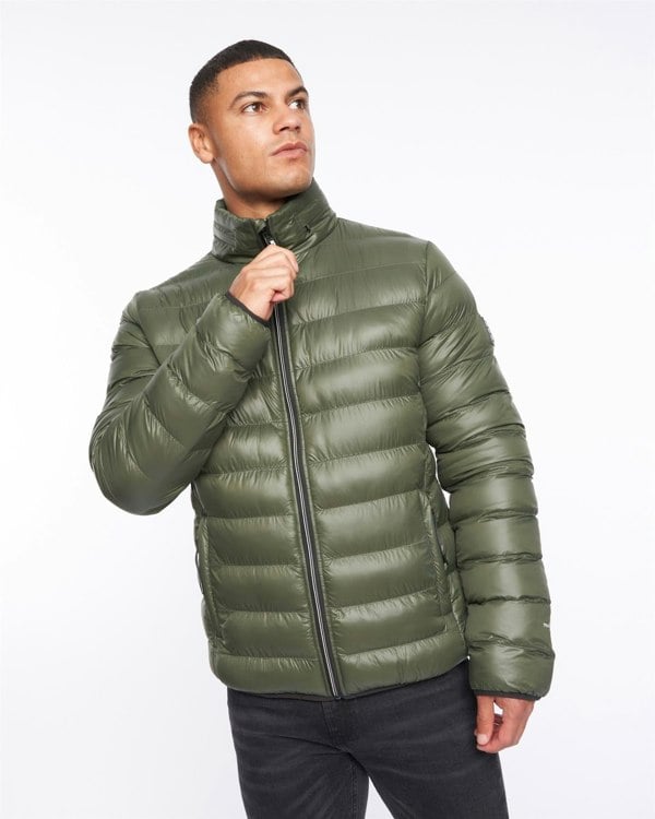 Duck and Cover Shemmy Two Quilted Jacket Dark Olive