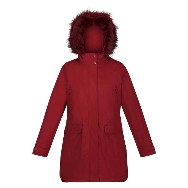 Regatta Womens/Ladies Sabinka Faux Fur Trim Parka - Cabernet - 