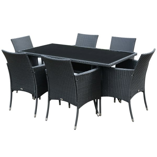 Resin Rattan Dining Set