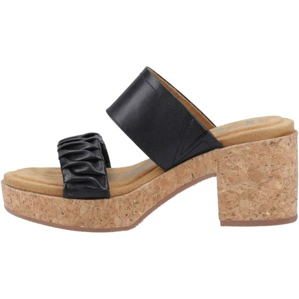 Hush Puppies Poppy Leather Women's Black Sandals