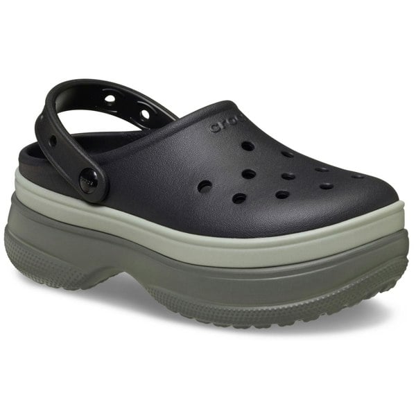 Crocs Classic Stacked Thermoplastic Black Clogs