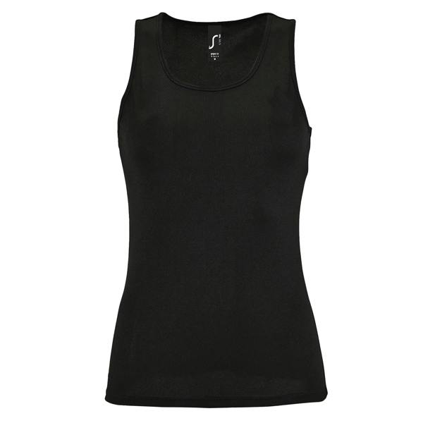 SOLS Womens/Ladies Sporty Performance Sleeveless Tank Top - Black
