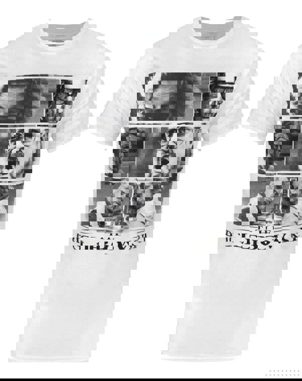 Big Lebowski Mens White The Dude And Walter Short Sleeved T-Shirt