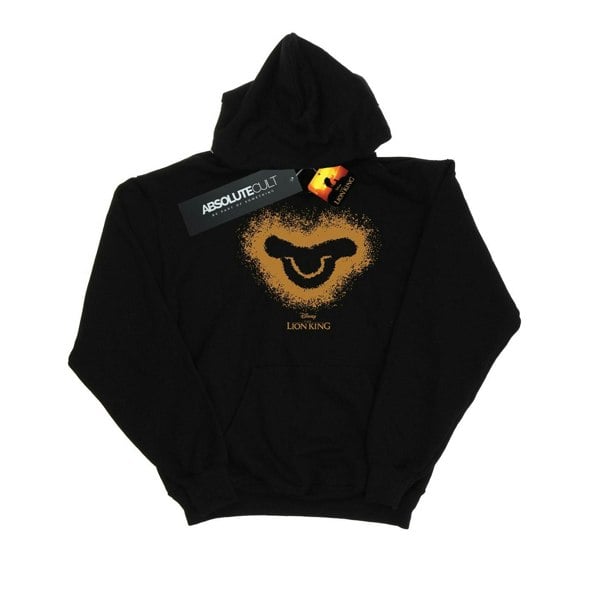 Disney Boys The Lion King Movie Simba Baby Face Hoodie - Black