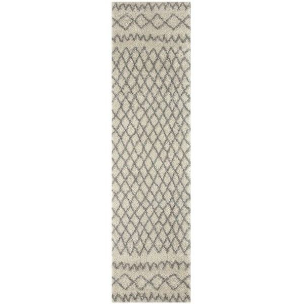 Moroccan Grey Ivory colours rug non-shedding, pet-friendly, and easy to clean