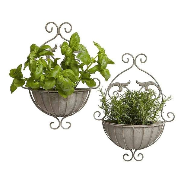 Museum Selection Tudor Scrollwork Wall Planters - 47 x 36 x 14cm