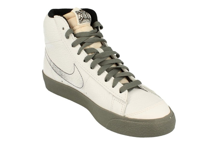 Nike Blazer Mid 77 Emb Mens Trainers Dv7194  100 - White Smoke Grey Black White 100 - Photo 3