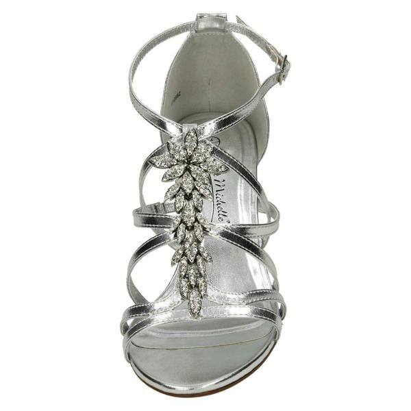 Anne Michelle Ladies Anne Michelle Mid Heel Strappy Sandals