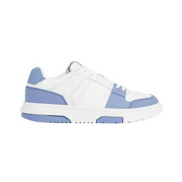 Tommy Jeans Womens/Ladies Brooklyn Colour Block Leather Trainers - Clearwater Blue - 