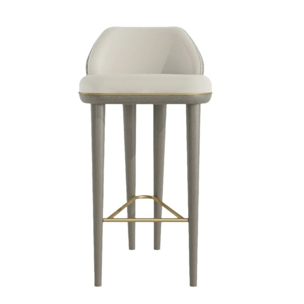 Casa Magna Coquet Bar Stool - Solid Wood Frame