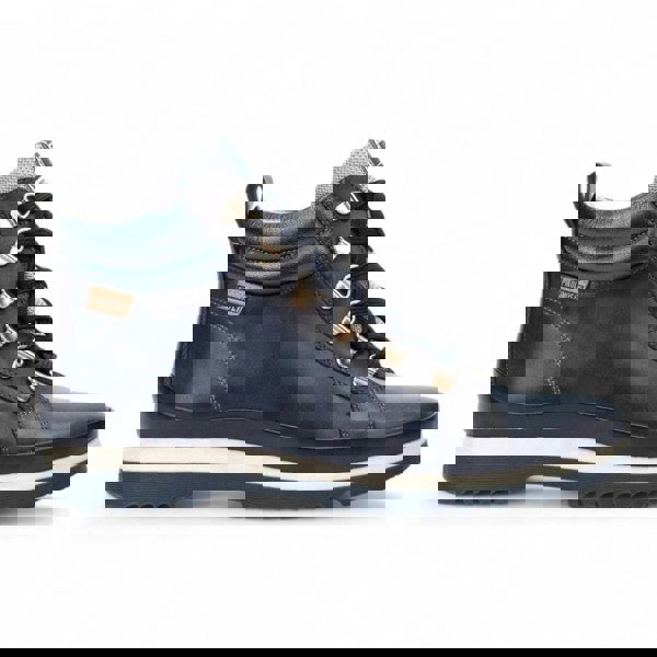 Pikolinos Vigo - Women’s Blue Leather Ankle Trainers Boots