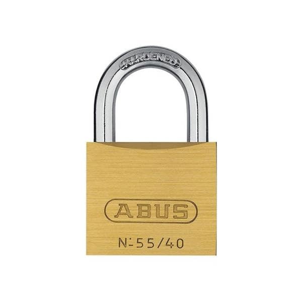 Abus Mechanical 55 Series Brass Padlock - Multi Colour - 