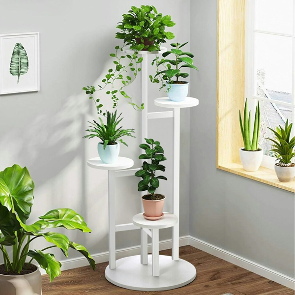 Living and Home 4 Tiered Flower Stand Plant Display