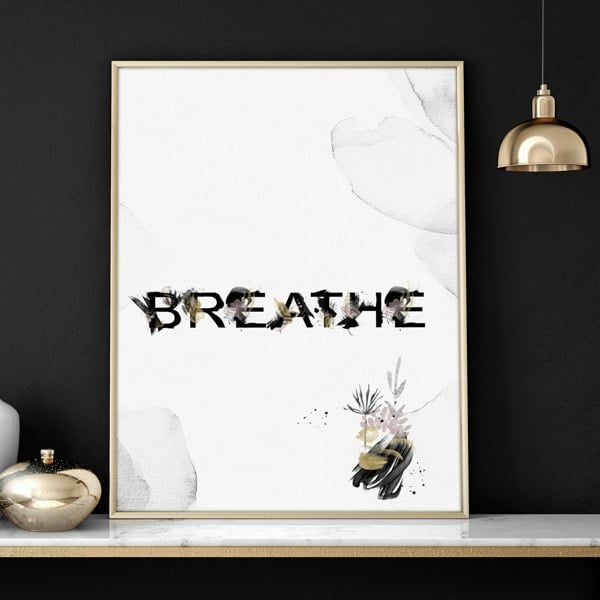 Wall art in bathroom | set of 3 Relaxing art prints