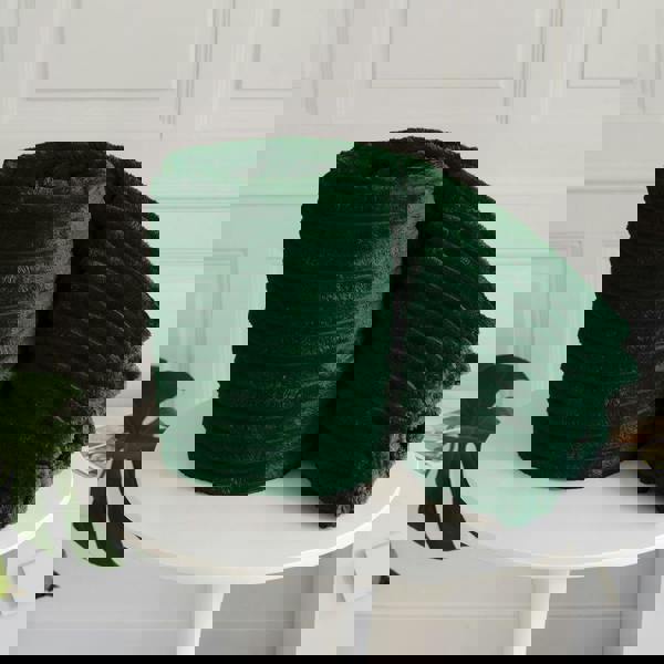 HomeSpace Direct Chunky Cord Emerald Blanket/Throw