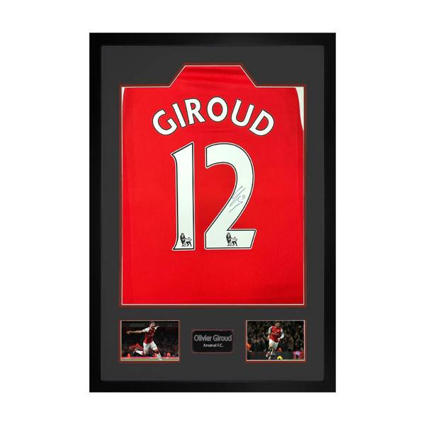 Olivier Giroud Signed Arsenal Shirt Premium Frame