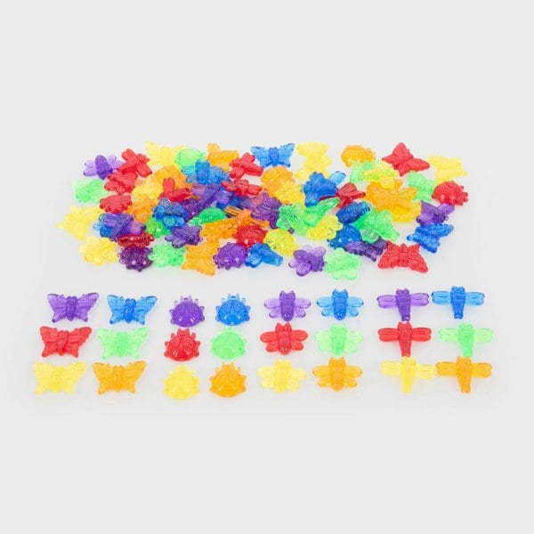 tickit Translucent Colour Bugs - Pack of 96