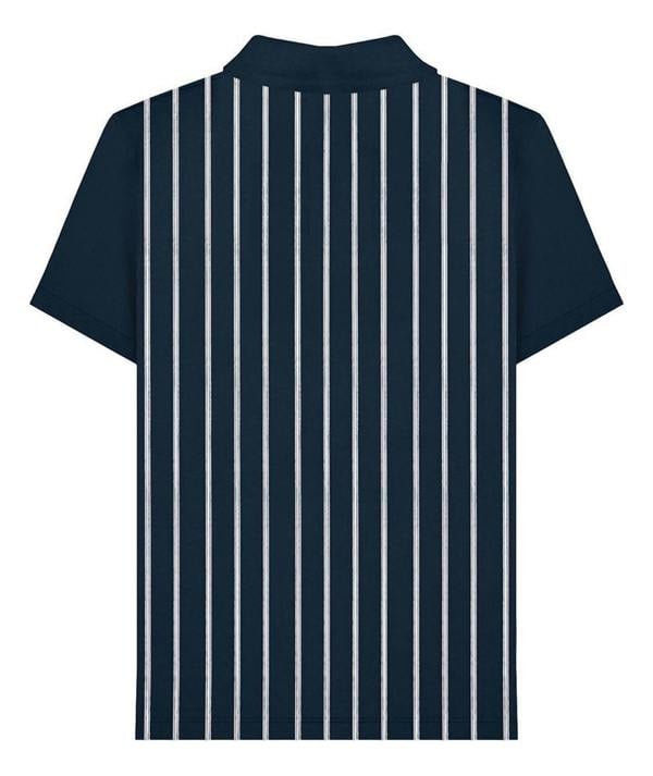 Lambretta Mens Classic Retro Pinstripe Mod Ska Casual Polo Shirt