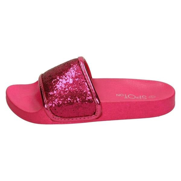 Spot On Girls Spot On Glitter Vamp Sliders