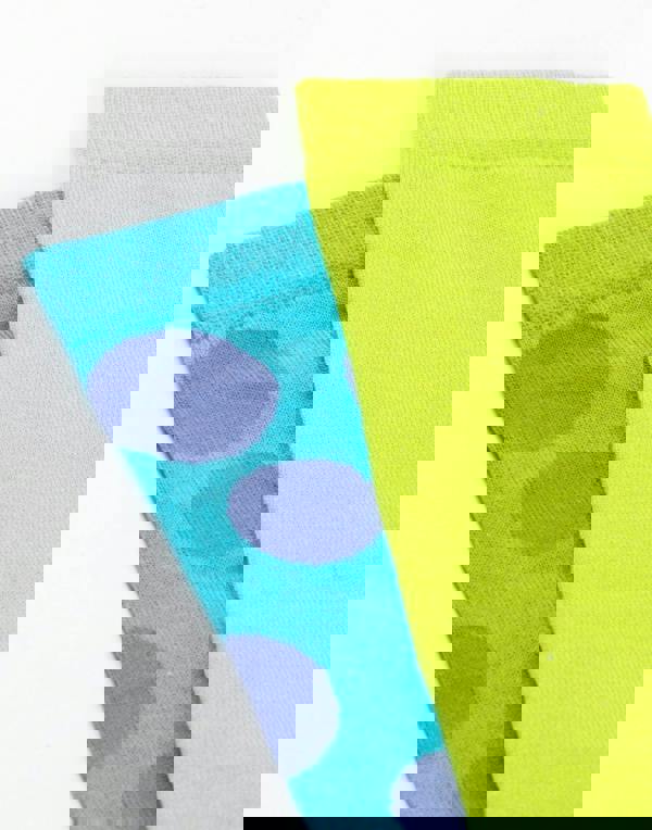 Disney Monsters Inc Mens Multicoloured Mike & Sully Calf Socks Set of 3