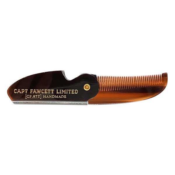 Captain Fawcett's Folding Pocket Moustache Comb