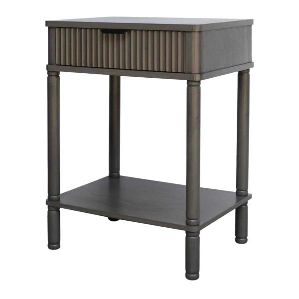 Hill Interiors Reed Collection 1 Side Table - Grey