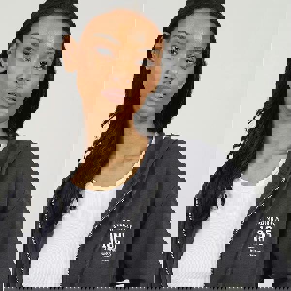 Brave Soul Charcoal Zip Through Hoodie - Charcoal Image 4