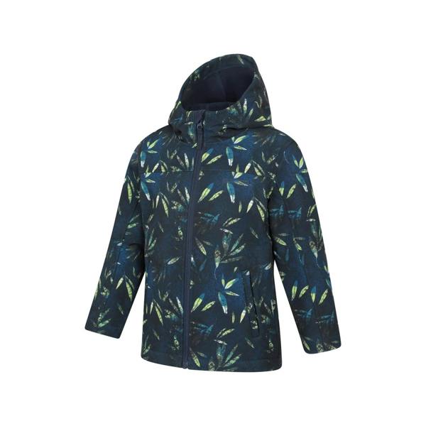 Mountain Warehouse Childrens/Kids Exodus Water Resistant Soft Shell Jacket - Petrol - 