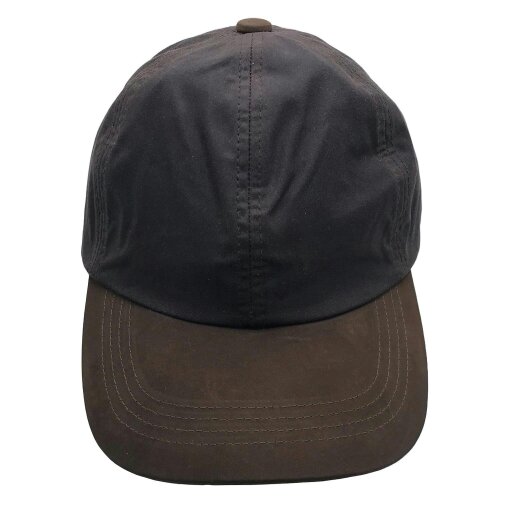 Heather Hats & Accessories Water Resistant Waxed Cotton Baseball Trucker Cap, Cotton Lining, Outdoor Wear, Brown