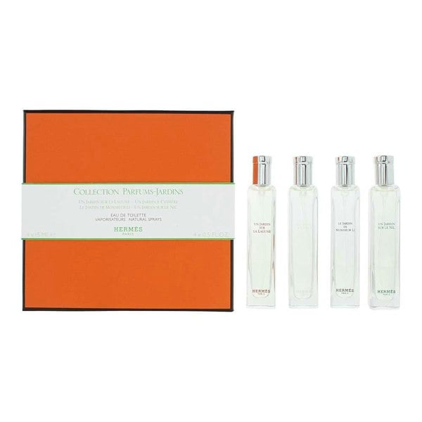 Hermes Un Jardin 4 Piece Gift Set:Un Jardin a Cythere Eau de Toilette15ml-Un Jardin Sur Le Nil Eau de Toilette15ml-Le Jardin de Monsieur Li Eau