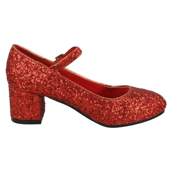 Spot On Girls Spot On Heeled Sparkly Dolly Shoes H3057
