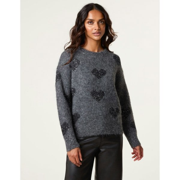 Blue Vanilla Jumper With Sparkly Hearts