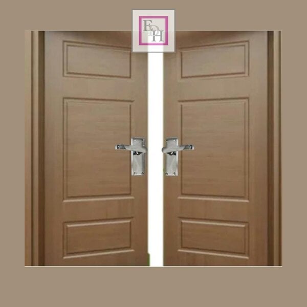 EDH Door Hardware Victorian Straight Chrome Door Handles – Interior Lever Handles + Tubular Latch