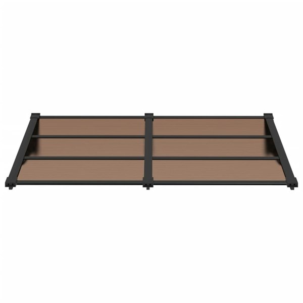 Berkfield Door Canopy Black 152.5x90 cm Polycarbonate