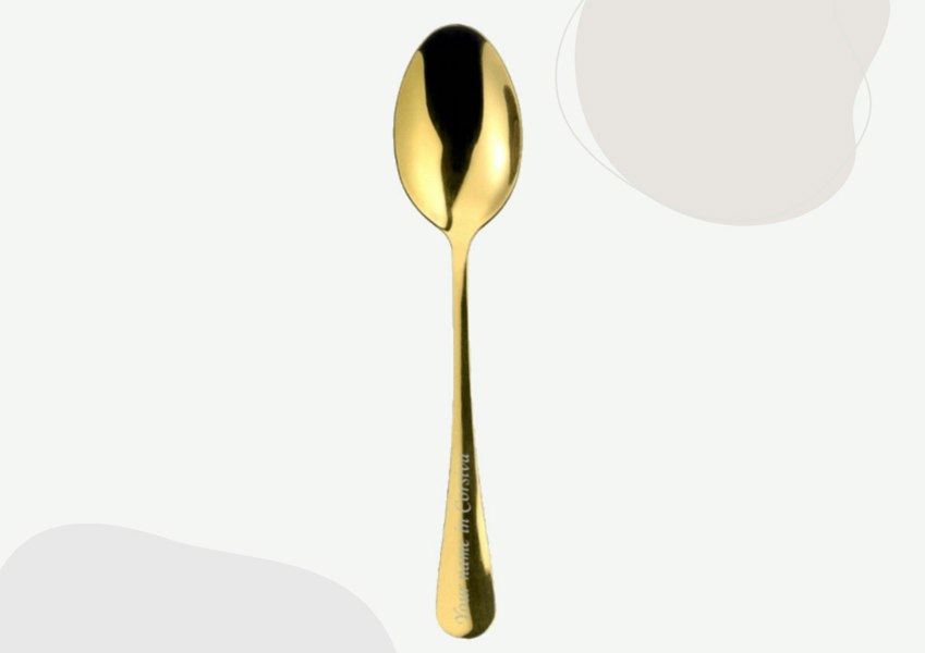 Personalised Stainless Dessert Spoon - MYLEE London