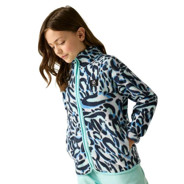 Dare 2B Childrens/Kids Wing It Animal Print Full Zip Fleece Jacket - Blue - 