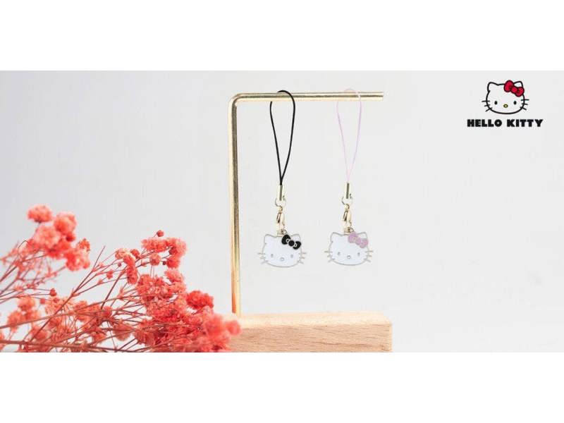 Hello Kitty Phone Strap Kitty Cute Head Charm Pink - HKCPMKHP