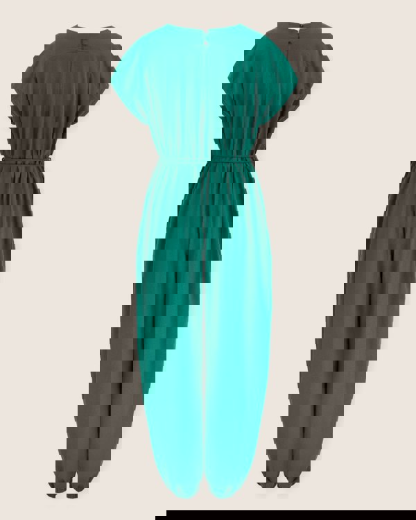 Rita Green Tie Waist Jumpsuit - image 4