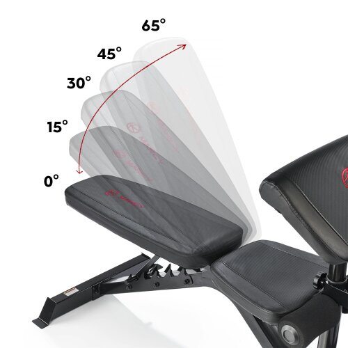 Marcy BE3000 weight bench with curl pad leg developer & squat rack