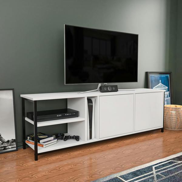 Decorotika Primrose Modern Tv Stand TV Cabinet for TV's up to 72"