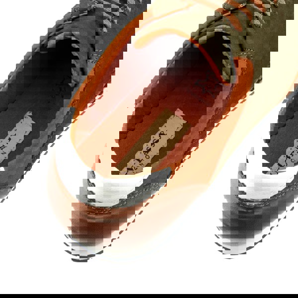 Embassy London San Francisco - Brown - Men's lace-up leather & suede trainer