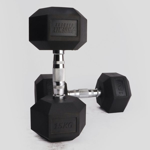 Phoenix Fitness HEXAGONAL DUMBBELLS 15KG