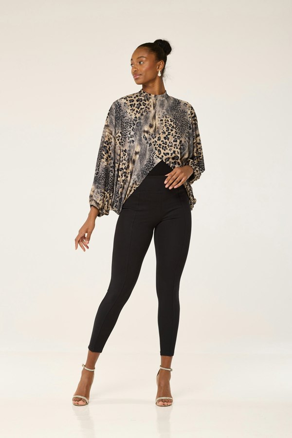 Lioness by TF Glitter Leopard Short Tunic