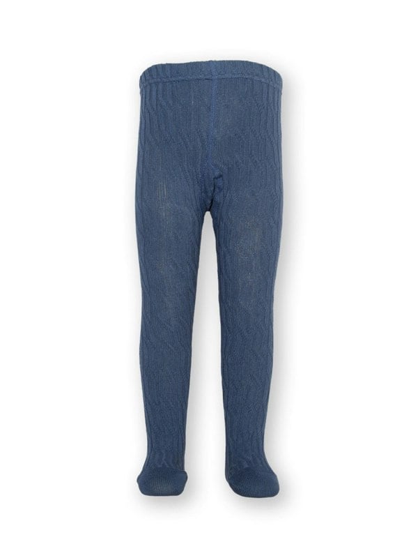 Kite Girls Organic Cable Tights Navy