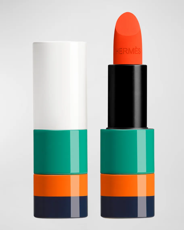 Paris Hermès Paris Matte Lipstick 44 Mat Orange Neon Lipstick 3.5g