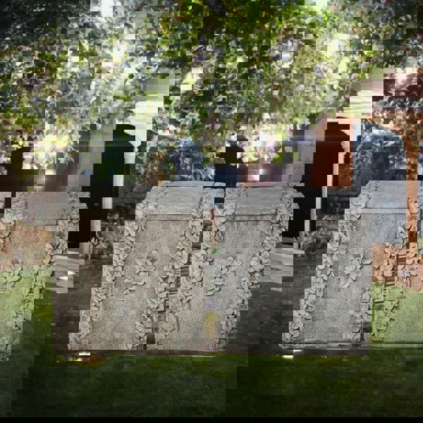 Pair of Lovely Daisy Design Garden Seats / Garden benches