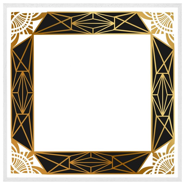 Benjamin Tate Design Art deco border (picture Frame)
