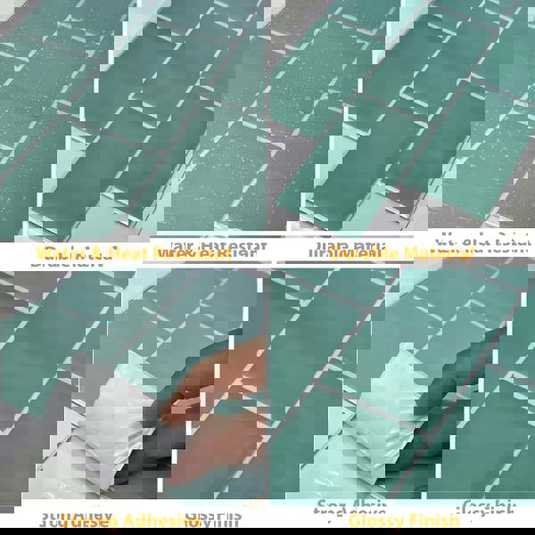 WT3D1821 - Capri Sea Metro Subway Tile 3D Tile Sticker 30.5 x 15.4cm (12 x 6 in) - 20pcs in a pack