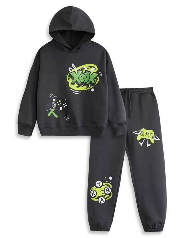 Vanilla Underground Xbox Boys Grey Logo Sweatshirt and Joggers Set